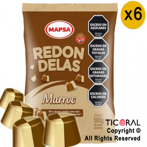 BOMBON REDONDELAS MARROC X 500 GR MAPSA